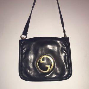 Vintage Authentic Gucci Black Leather purse